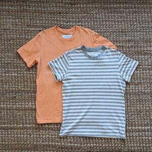 Province Of Canada Monday Tees Unisex Small Orange/Grey/Cream/Stripe